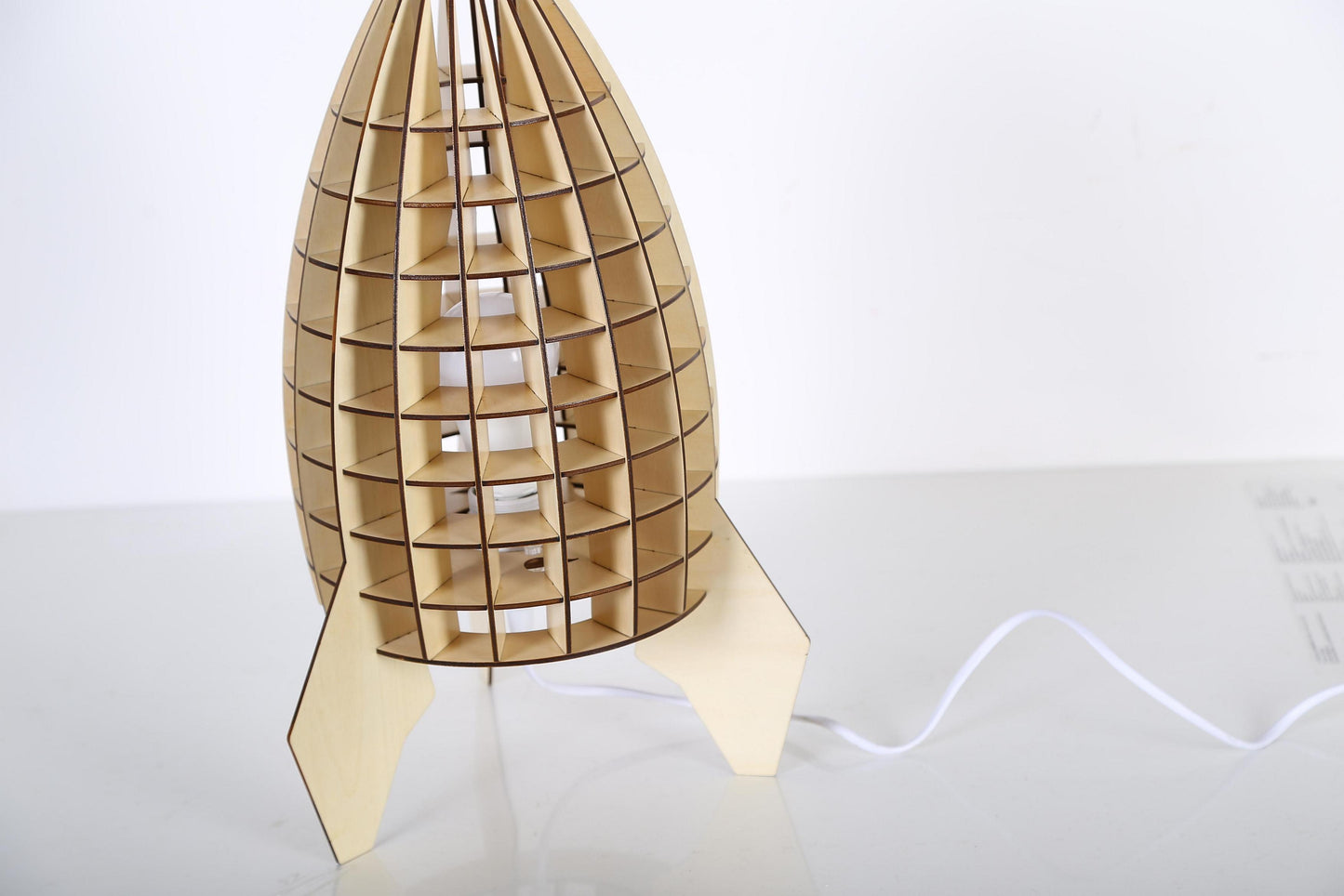 Tischlampe Space Holz