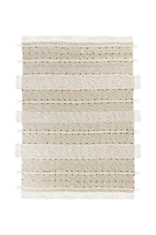 Decke Bohemian 400 Creme / Khaki